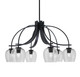 Toltec Lighting - 3926-MB-4812 - Six Light Chandelier - Cavella - Matte Black