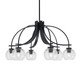 Toltec Lighting - 3926-MB-5110 - Six Light Chandelier - Cavella - Matte Black