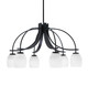 Toltec Lighting - 3926-MB-615 - Six Light Chandelier - Cavella - Matte Black