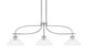 Toltec Lighting - 3936-GP-304 - Three Light Island Pendant - Cavella - Graphite