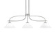 Toltec Lighting - 3936-GP-314 - Three Light Island Pendant - Cavella - Graphite