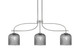 Toltec Lighting - 3936-GP-4912 - Three Light Island Pendant - Cavella - Graphite