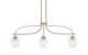 Toltec Lighting - 3936-NAB-210 - Three Light Island Pendant - Cavella - New Age Brass