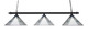 Toltec Lighting - 403-MB-953 - Three Light Bar Pendant - Square/Square - Matte Black
