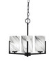 Toltec Lighting - 4503-MB-3009 - Three Light Chandelier - Atlas - Matte Black
