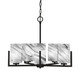 Toltec Lighting - 4505-MB-549 - Five Light Chandelier - Atlas - Matte Black