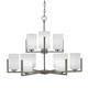 Toltec Lighting - 4509-GP-310 - Nine Light Chandelier - Atlas - Graphite