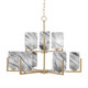 Toltec Lighting - 4509-NAB-549 - Nine Light Chandelier - Atlas - New Age Brass