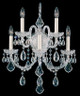 Schonbek - 6806-40R - Five Light Wall Sconce - Olde World - Polished Silver