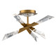 Schonbek Beyond - BFM31417-AB - 17 Semi-Flush Mount - Solitude - Aged Brass