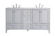 Elegant Lighting - VF18060DGR - Double Bathroom Vanity - sommerville - Grey