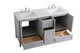 sommerville Double Bathroom Vanity (VF18060DGR)