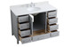 Irene Bathroom Vanity Set (VF18848GR-BS)