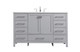 Elegant Lighting - VF18854GR - SIngle Bathroom Vanity - Irene - Grey