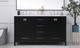 Irene Double Bathroom Vanity (VF18860DBK)