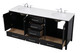 Irene Double Bathroom Vanity (VF18872DBK)