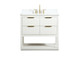 Elegant Lighting - VF19236WH-BS - Vanity Sink Set - Larkin - white