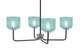 Toltec Lighting - 6204-MBGP-4615