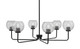 Toltec Lighting - 6206-MB-4102 - Six Light Chandelier - Sandia - Matte Black
