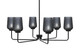 Toltec Lighting - 6206-MB-4252 - Six Light Chandelier - Sandia - Matte Black