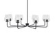 Toltec Lighting - 6208-MB-210 - Eight Light Chandelier - Sandia - Matte Black