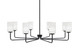 Toltec Lighting - 6208-MB-3001 - Eight Light Chandelier - Sandia - Matte Black