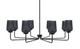 Toltec Lighting - 6208-MB-4252 - Eight Light Chandelier - Sandia - Matte Black