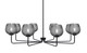 Toltec Lighting - 6208-MB-4602 - Eight Light Chandelier - Sandia - Matte Black