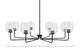 Toltec Lighting - 6208-MB-4810 - Eight Light Chandelier - Sandia - Matte Black