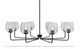 Toltec Lighting - 6208-MB-4812 - Eight Light Chandelier - Sandia - Matte Black