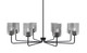 Toltec Lighting - 6208-MB-542 - Eight Light Chandelier - Sandia - Matte Black