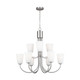 Miles Nine Light Chandelier (GLC1139BS) Miles Nine Light Chandelier (GLC1139BS)