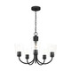 Miles Five Light Chandelier (GLC1145MBK) Miles Five Light Chandelier (GLC1145MBK)