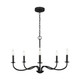 Generation Lighting - GLC1205MBK - Five Light Chandelier - Abells - Midnight Black Generation Lighting - GLC1205MBK - Five Light Chandelier - Abells - Midnight Black