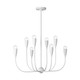 Generation Lighting - GLC1218MWT - Eight Light Chandelier - Maya - Matte White