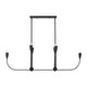 Maya Six Light Linear Chandelier (GLC1226MBK)
