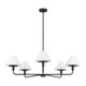 Generation Lighting - GLC1235MBK - Five Light Chandelier - Mendota - Midnight Black Generation Lighting - GLC1235MBK - Five Light Chandelier - Mendota - Midnight Black