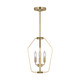 Generation Lighting - GLC1283SB - Three Light Chandelier - Kennan - Satin Brass