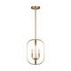Generation Lighting - GLC1293SB - Three Light Chandelier - Loretto - Satin Brass