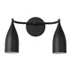 Generation Lighting - GLV1082MBK - Two Light Vanity - Maya - Midnight Black