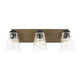 Generation Lighting - GLV1113MBKCRO - Vanity - Dunton - Midnight Black