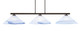 Toltec Lighting - 4523-DG-514 - Three Light Bar - Atlas - Dark Granite