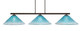 Toltec Lighting - 4523-DG-715 - Three Light Bar - Atlas - Dark Granite