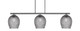 Toltec Lighting - 4523-GP-4902 - Three Light Bar - Atlas - Graphite