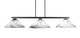 Toltec Lighting - 4523-MB-2169 - Three Light Billiard/Island - Atlas - Matte Black