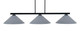 Toltec Lighting - 4523-MB-4012 - Three Light Island Pendant - Atlas - Matte Black