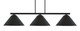 Toltec Lighting - 4523-MB-420 - Three Light Bar - Atlas - Matte Black