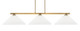 Toltec Lighting - 4523-NAB-318 - Three Light Bar - Atlas - New Age Brass