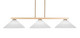 Toltec Lighting - 4523-NAB-4011 - Three Light Island Pendant - Atlas - New Age Brass