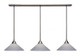 Toltec Lighting - 48-BN-4012 - Three Light Linear Pendalier - Any - Brushed Nickel